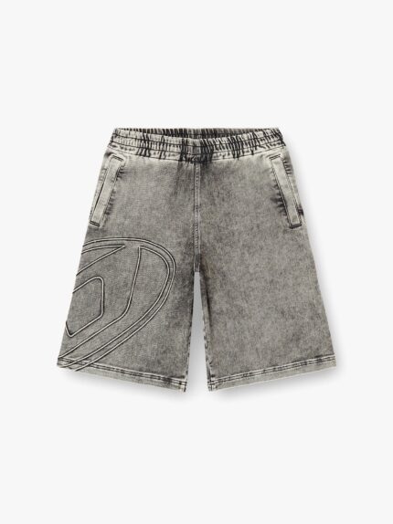 Diesel D-enny-s Track Dã©lavã© Grey Denim Bermuda Shorts