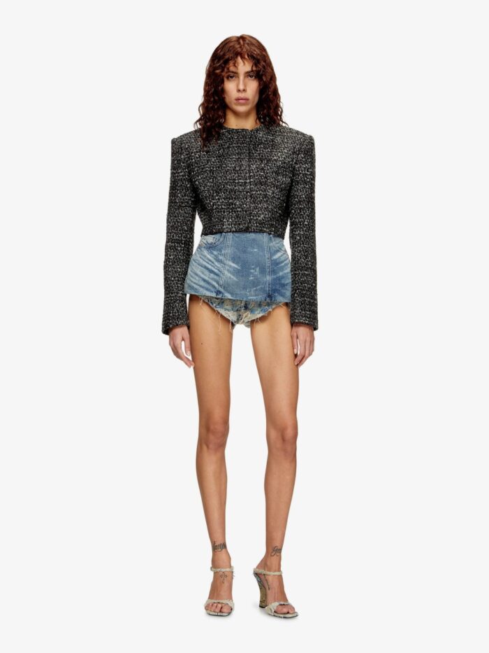 Diesel G-Crop-G Tweed Blazer
