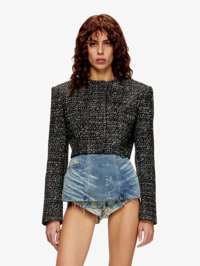 Diesel G-Crop-G Tweed Blazer