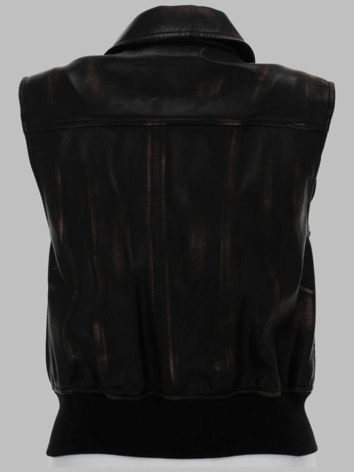 Diesel GILET BOMBER CON EFFETTO DISTRESSED
