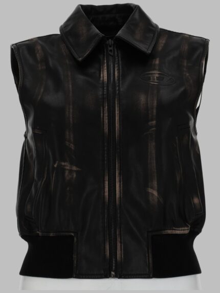 Diesel GILET BOMBER CON EFFETTO DISTRESSED