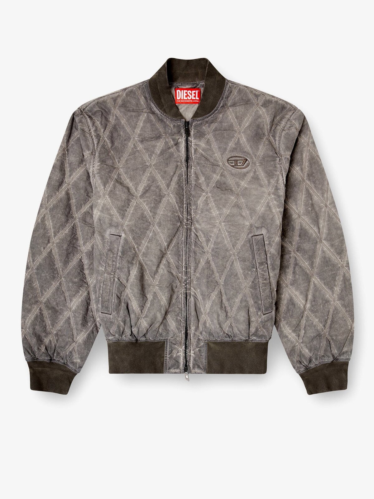 Diesel J-Type-Treat Diamond-quilted Cotton Blend Jacket