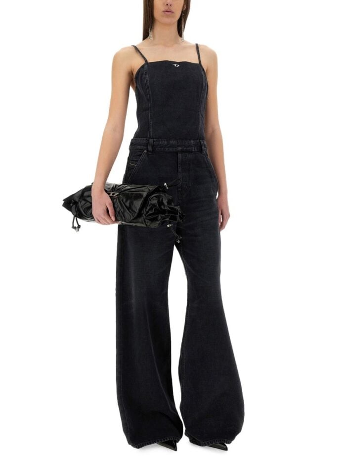 Diesel JUMPSUIT WITH DENIM STRAPS