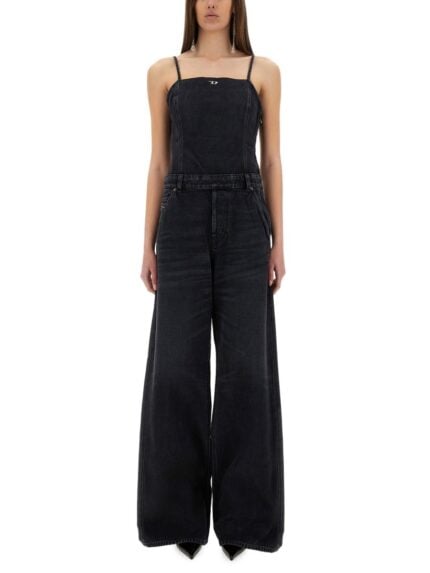 Diesel JUMPSUIT WITH DENIM STRAPS