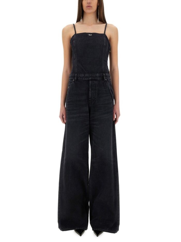 Diesel JUMPSUIT WITH DENIM STRAPS