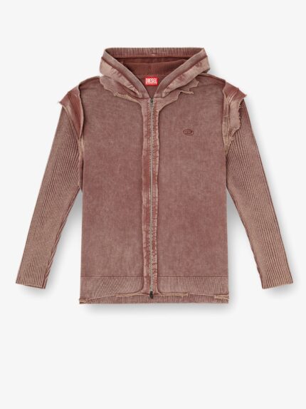 Diesel K-Pelto Cotton Sweatshirt With Distressed Effect