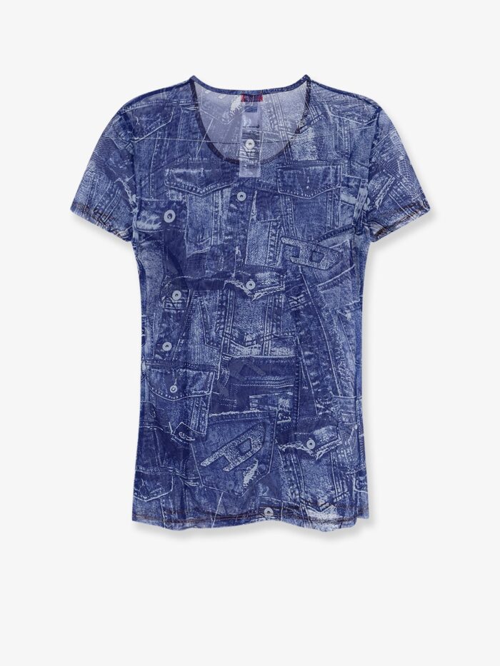 Diesel Kasia T-shirt With Denim Print
