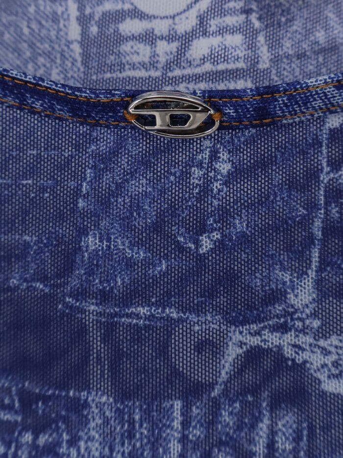 Diesel Kasia T-shirt With Denim Print