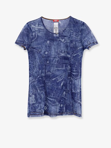 Diesel Kasia T-shirt With Denim Print