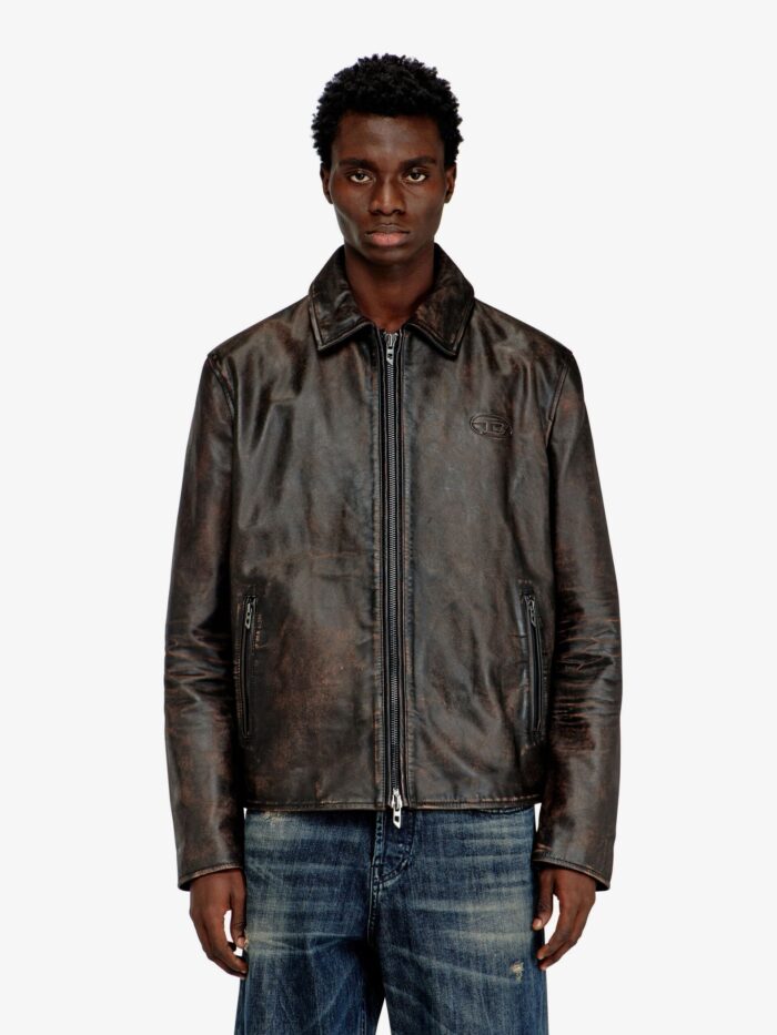Diesel L-Amar-Wrd Leather Jacket