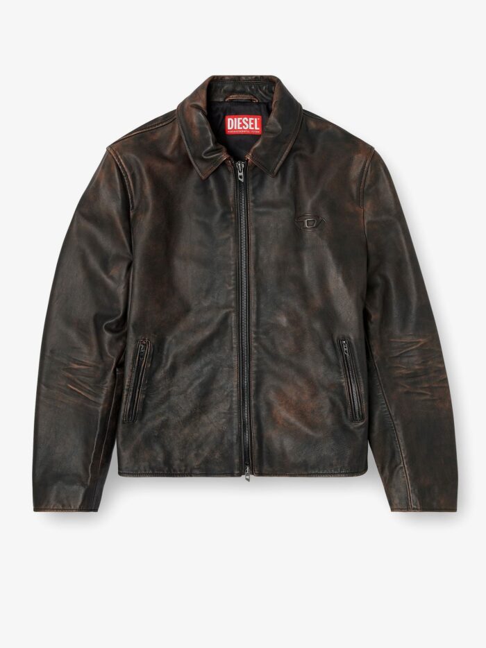 Diesel L-Amar-Wrd Leather Jacket