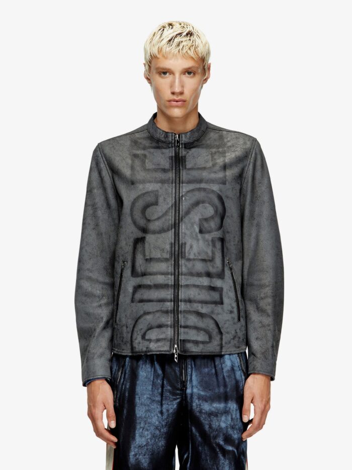Diesel L-Evert-A Biker Leather Jacket