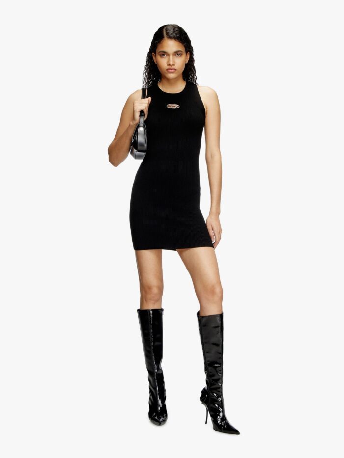Diesel M-caddix Responsible Ribbed Viscose Dress