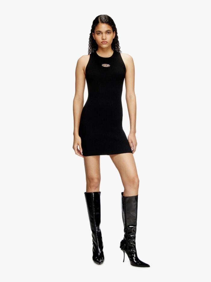 Diesel M-caddix Responsible Ribbed Viscose Dress