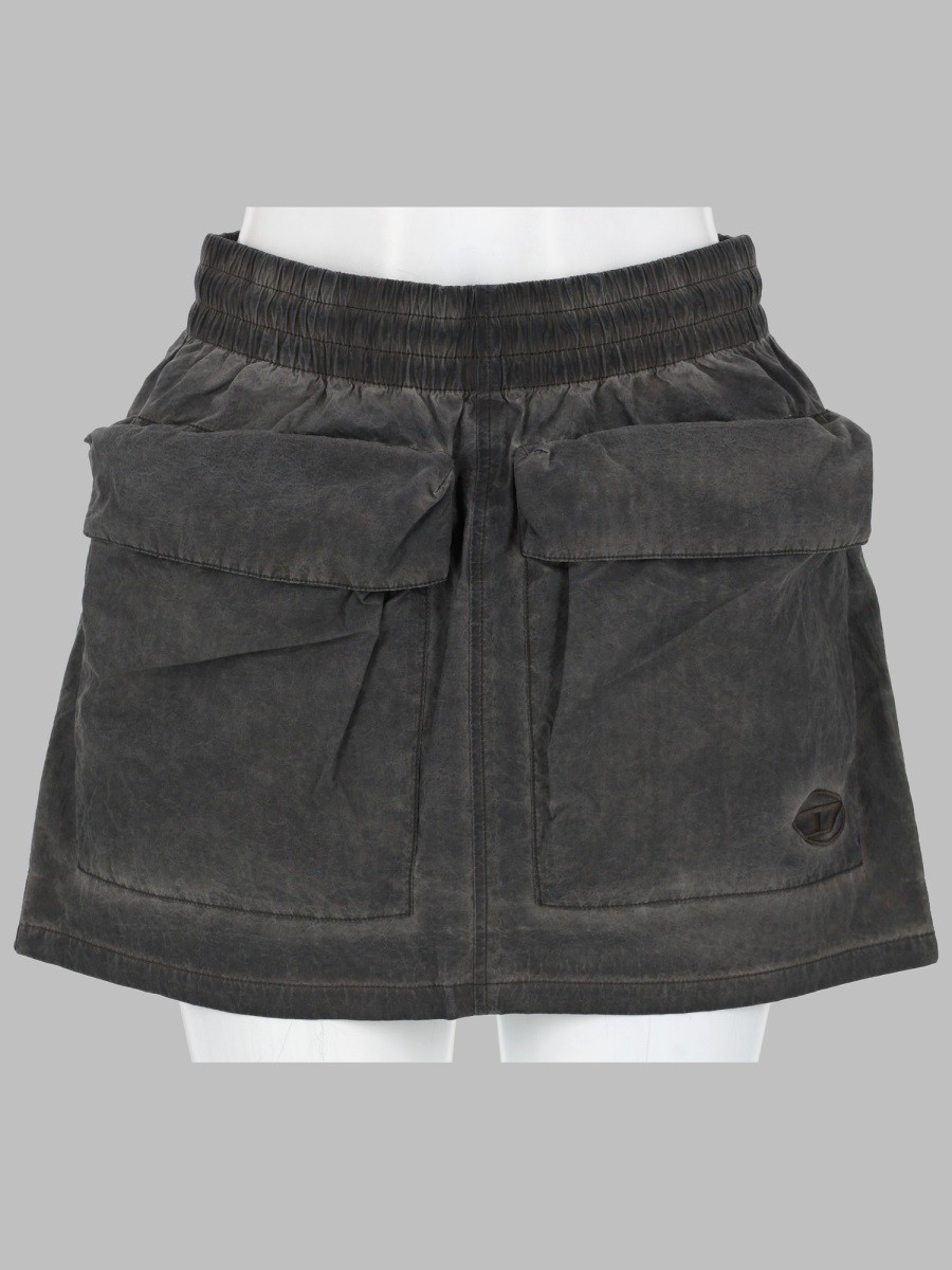 Diesel MINIGONNA IN NYLON CON MAXI TASCHE