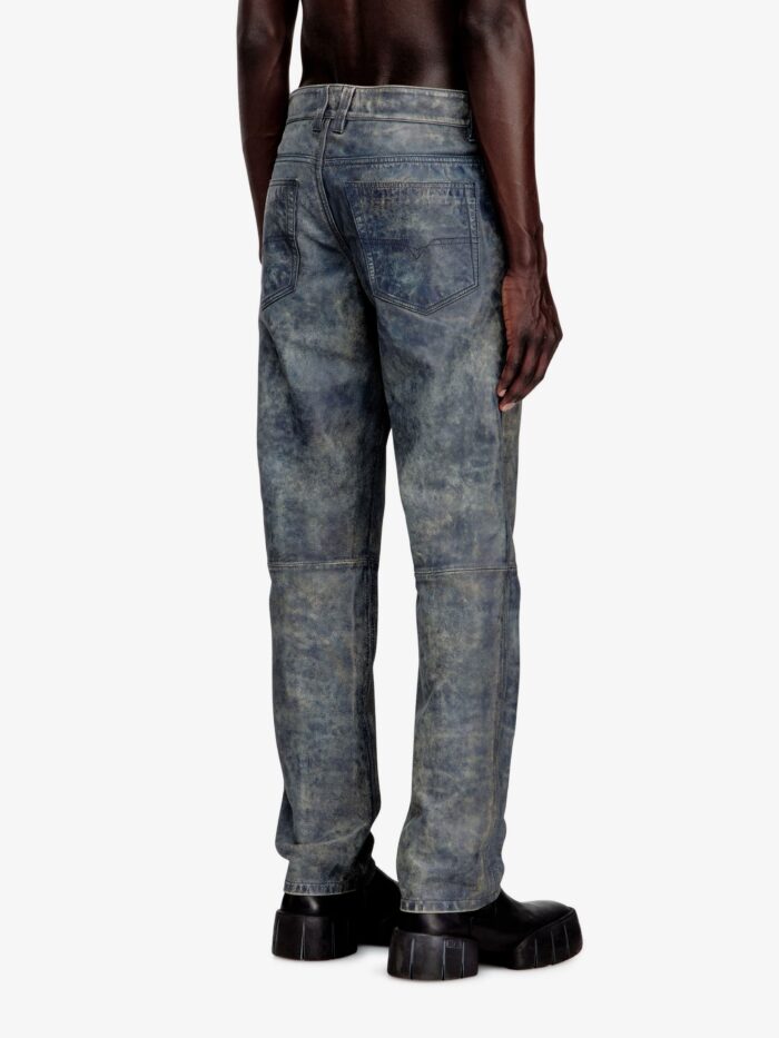 Diesel P-Vyll-Qmbw Leather Trousers