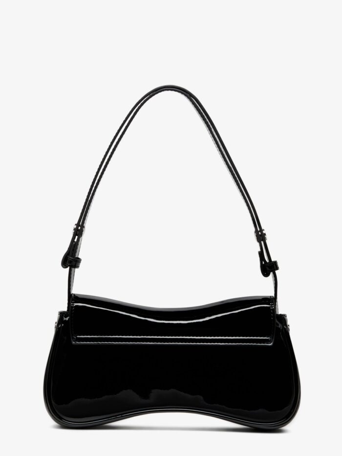 Diesel Play Clutch Patent Fabric Shoulder Bag