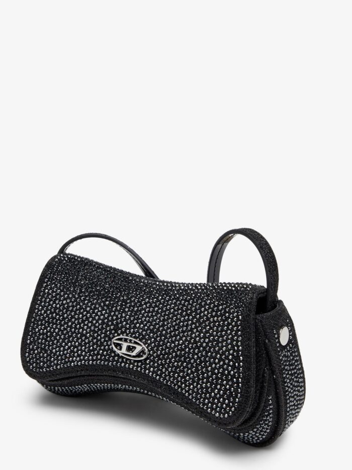 Diesel Play Crossbody XS Shoulder Bag With All-over Rhinestones