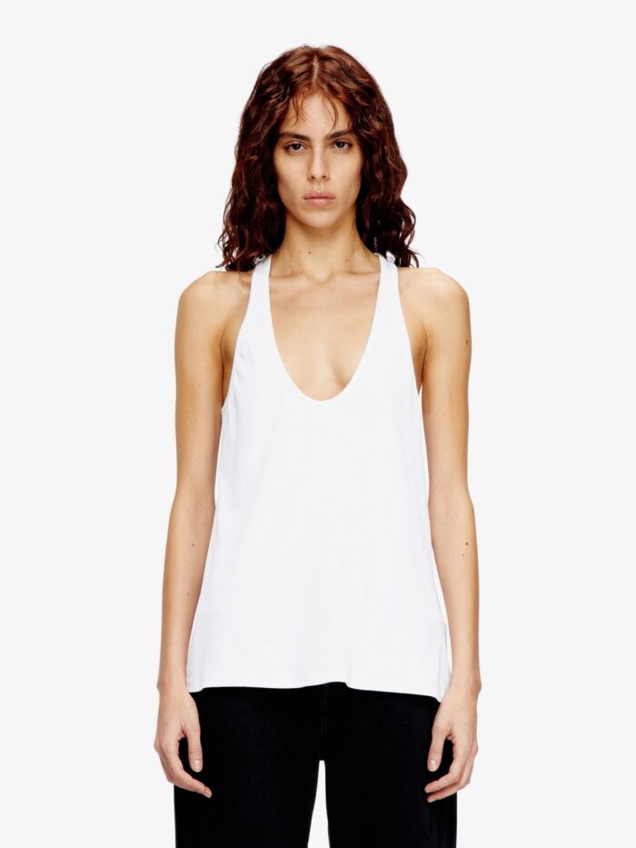 Diesel Ribbed Cotton Tank Top