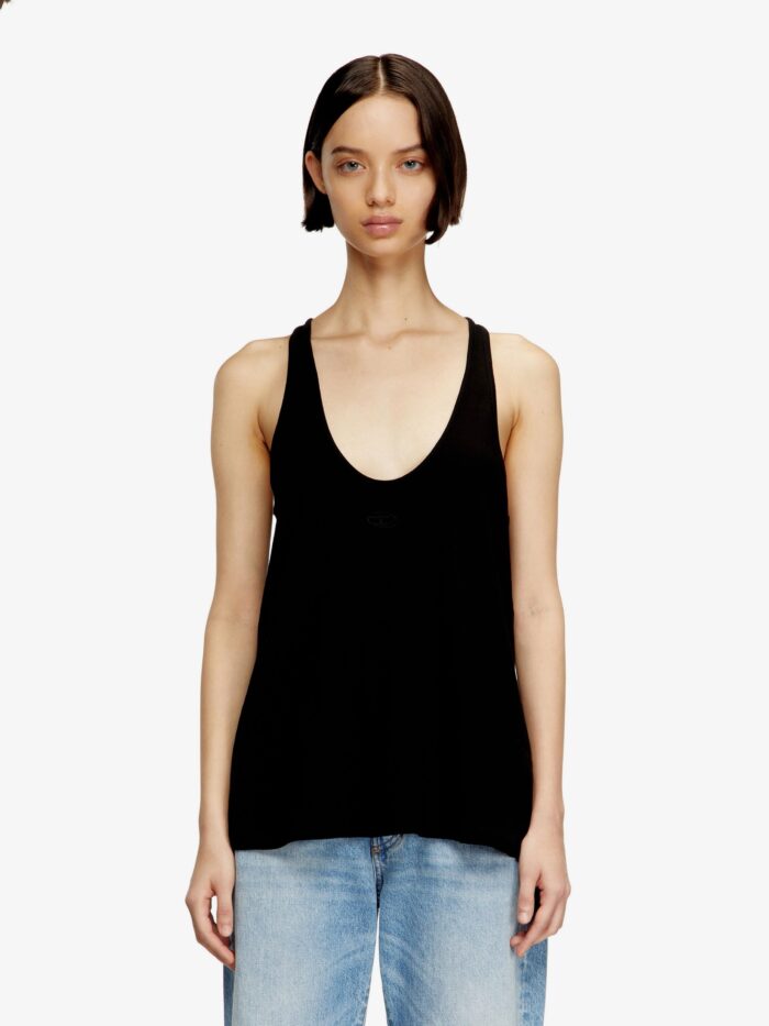 Diesel Ribbed Cotton Tank Top