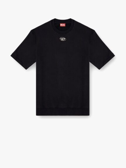 Diesel S-cooling Biologic Cotton Sweatshirt With Metal Oval-d Logo
