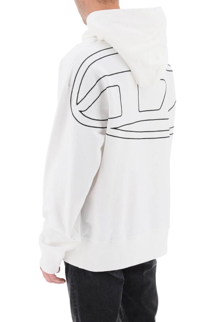 Diesel 's-macs-hood-megoval' Hoodie With Logo Embroidery