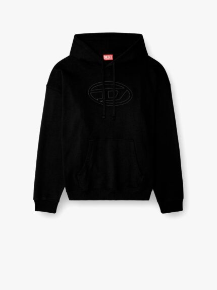 Diesel S-ummer Bigoval Biologic Cotton Sweatshirt With Frontal Oval-d Logo