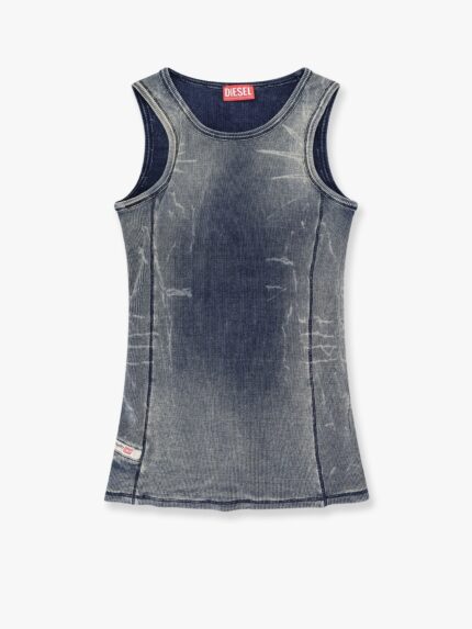 Diesel T-go Stretch Cotton Top With Used Effect