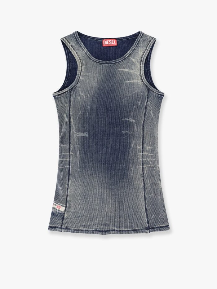Diesel T-go Stretch Cotton Top With Used Effect