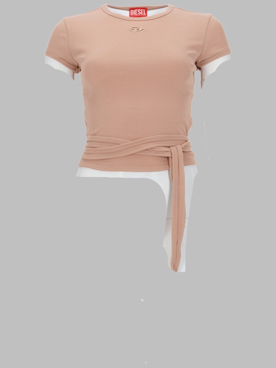 Diesel T-SHIRT A COSTINE CON LACCI