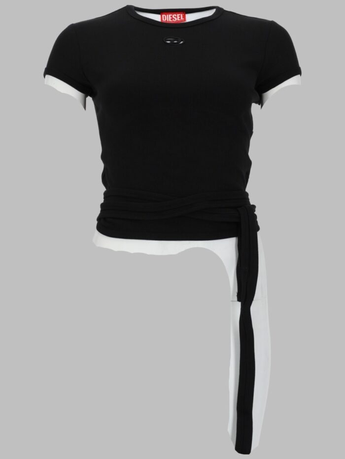 Diesel T-SHIRT A COSTINE CON LACCI