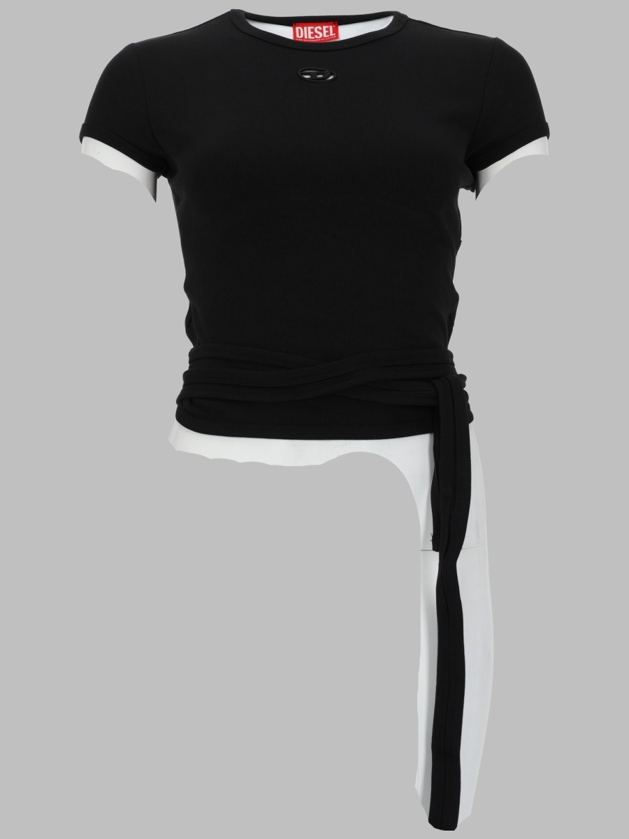 Diesel T-SHIRT A COSTINE CON LACCI
