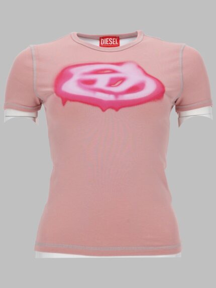 Diesel T-SHIRT CON LOGO EFFETTO GRAFFITI