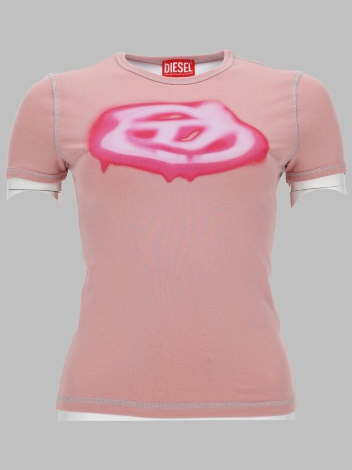 Diesel T-SHIRT CON LOGO EFFETTO GRAFFITI