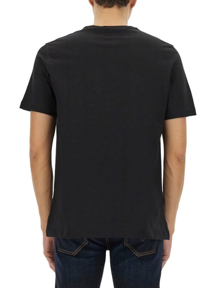 Diesel T-SHIRT CON LOGO OVAL D IN METALLO