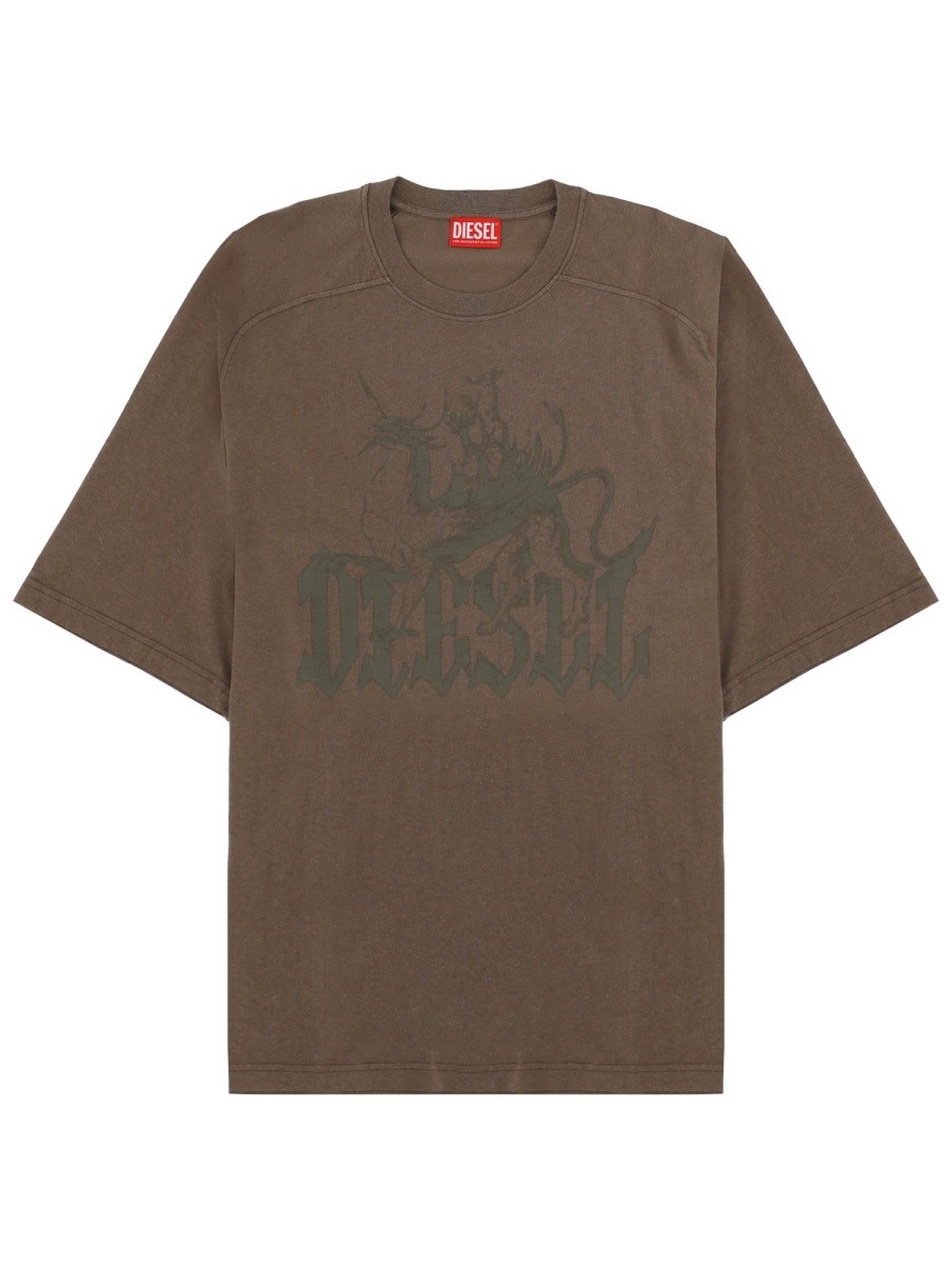 Diesel T-SHIRT "JUSSI" CON LOGO