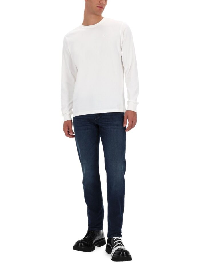 diesel t shirt with embroidered logo Diesel T-SHIRT WITH EMBROIDERED LOGO