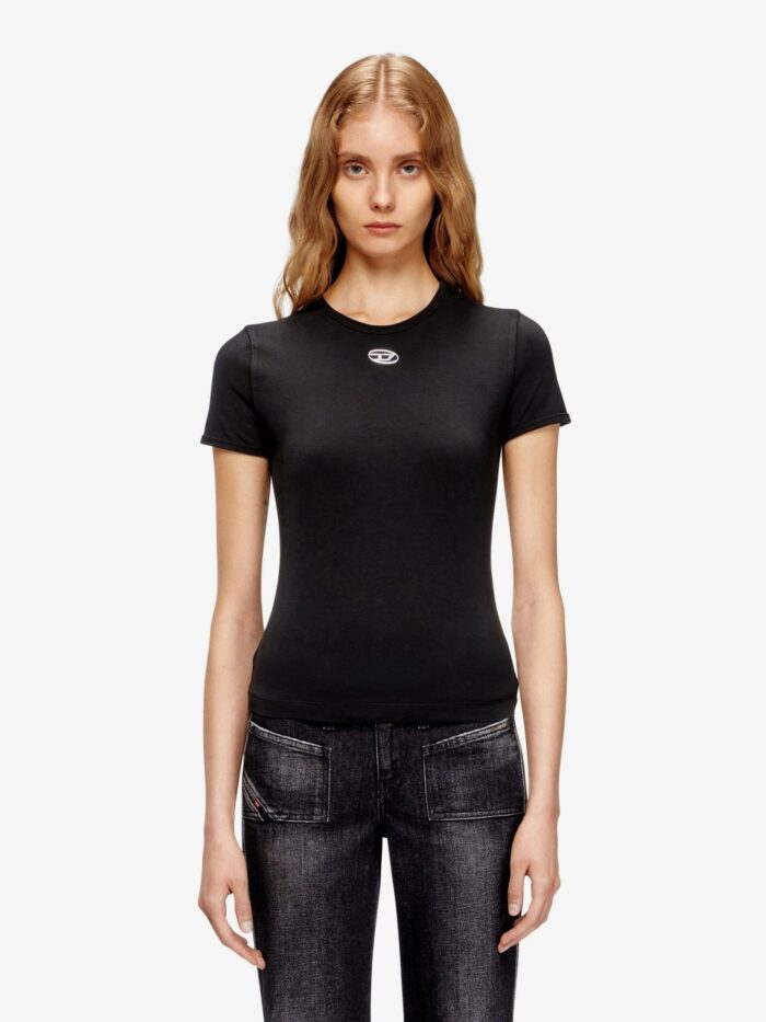 Diesel T-Uncutieslong-OD Cotton Blend T-shirt