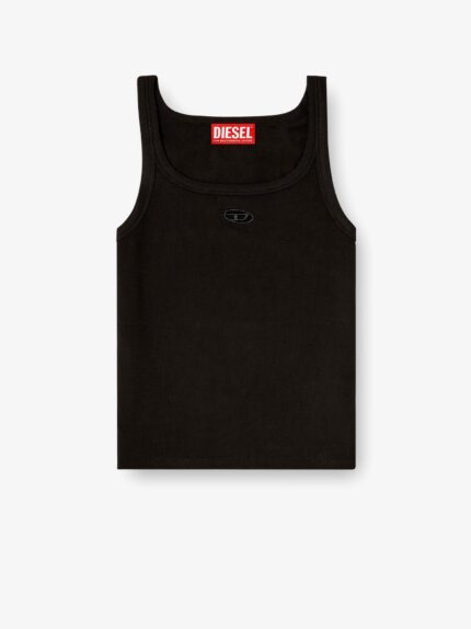 Diesel T-Wife-Od Ribbed Cotton Tank Top