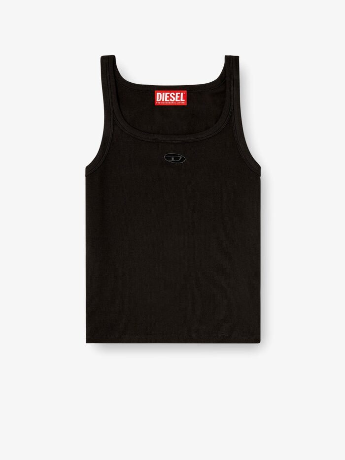 Diesel T-Wife-Od Ribbed Cotton Tank Top