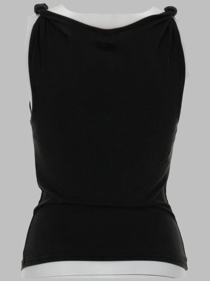 Diesel TANK TOP CON SPALLINE ARROTOLATE