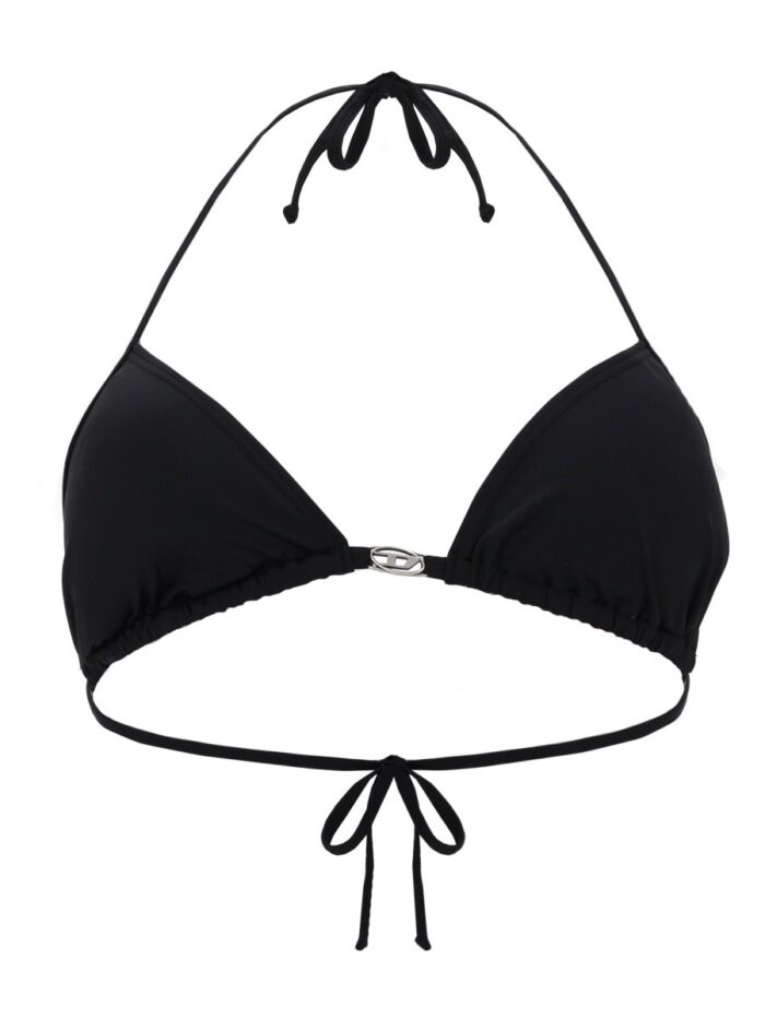 Diesel TOP BIKINI IN NYLON CON CHIUSURA A LACCETTI