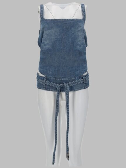 Diesel TOP "DE-SAYRA" IN DENIM