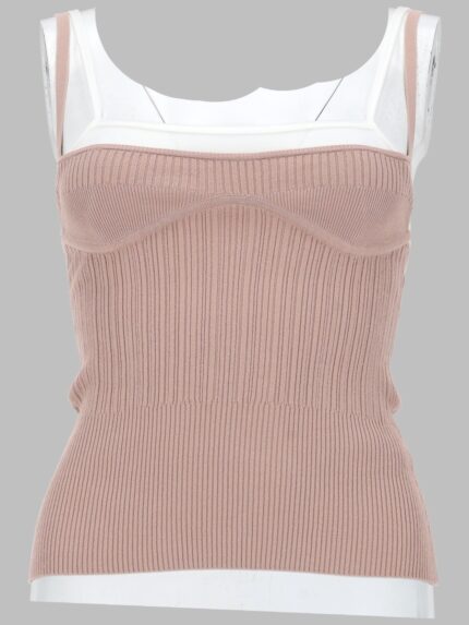 Diesel TOP IN MAGLIA CON EFFETTO SOVRAPPOSTO