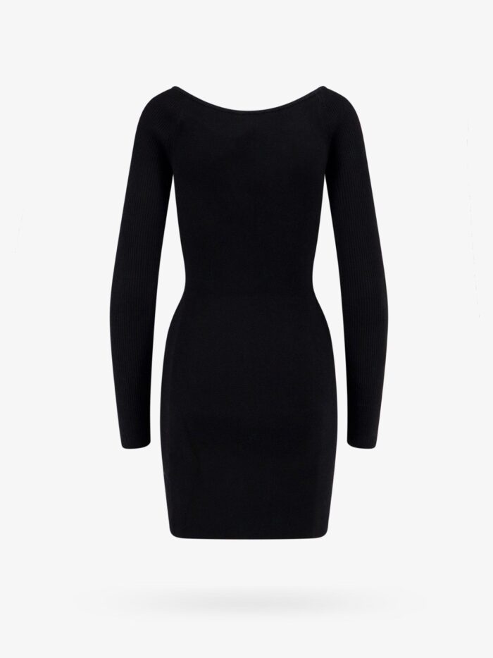 Diesel Viscose Blend Dress With Metal Oval-d Logo