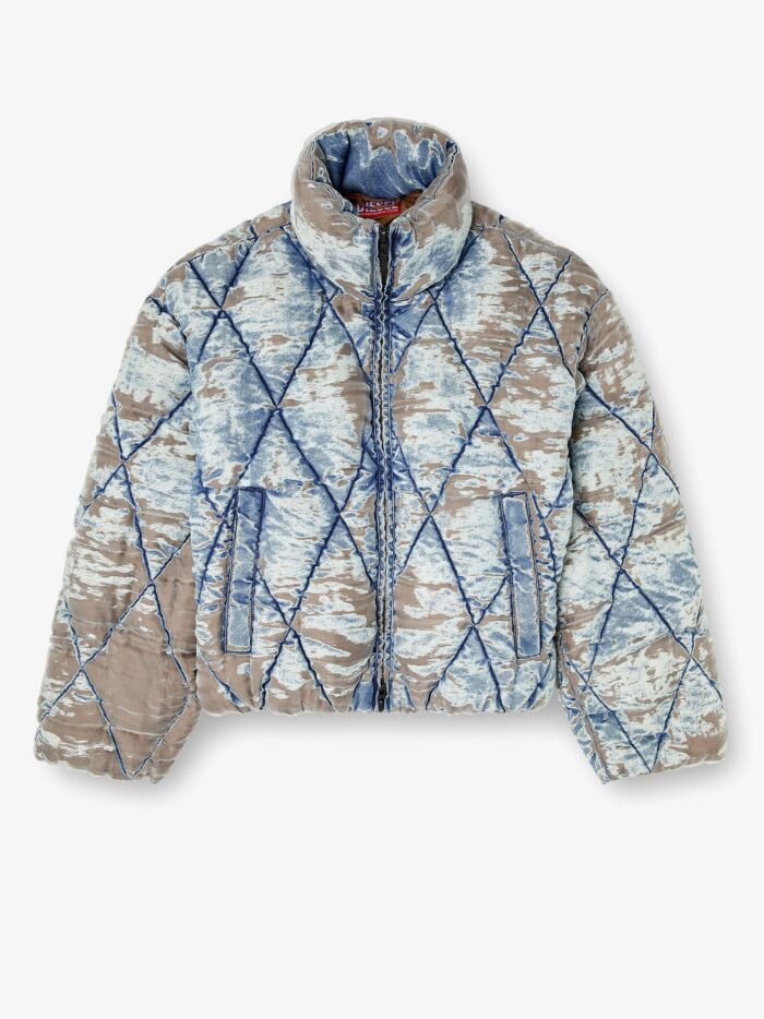 Diesel W-Kons Down Jacket With Distressed Effect