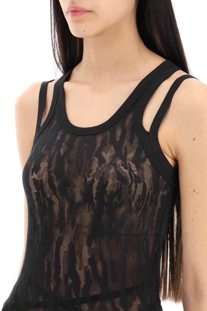 Dion Lee Camouflage Mesh Tank Top