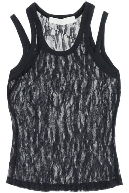 Dion Lee Camouflage Mesh Tank Top