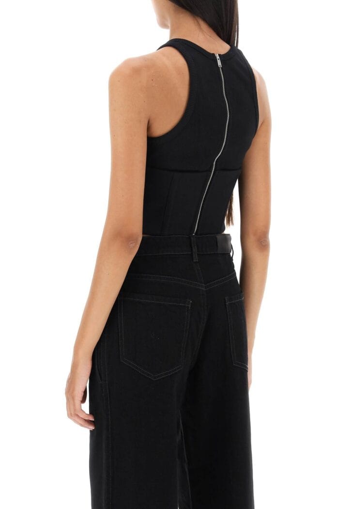 Dion Lee Tank Top With Underbust Corset