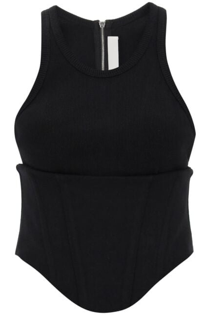 Dion Lee Tank Top With Underbust Corset